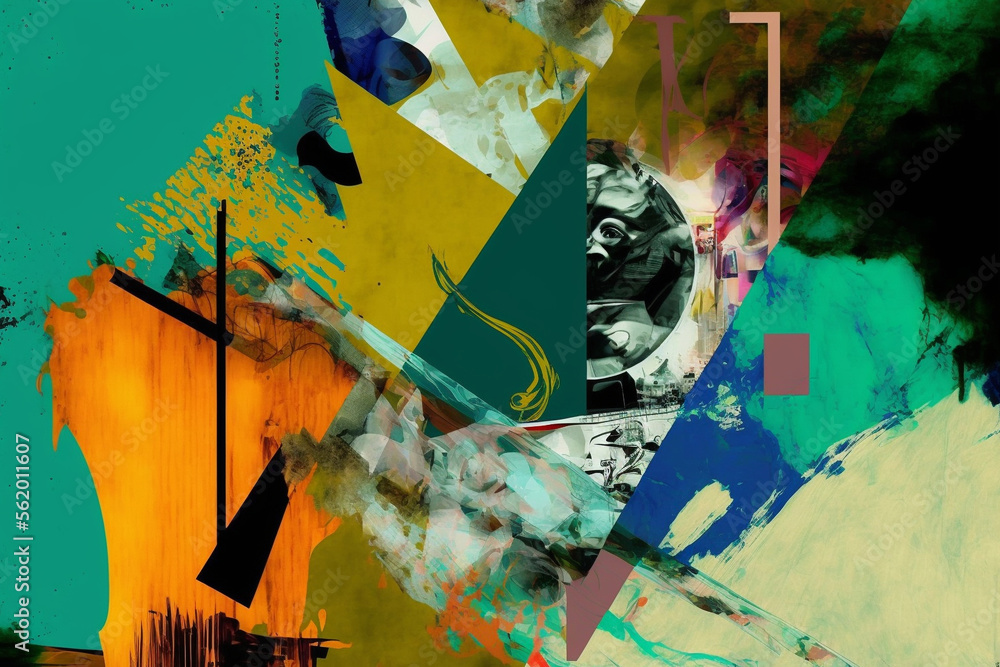 Fototapeta premium Abstract on Canvas - Mixed Styles