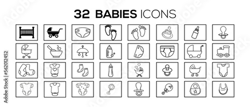 BABIES ICON SET DESIGN