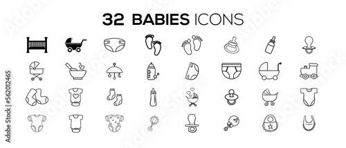 BABIES ICON SET DESIGN
