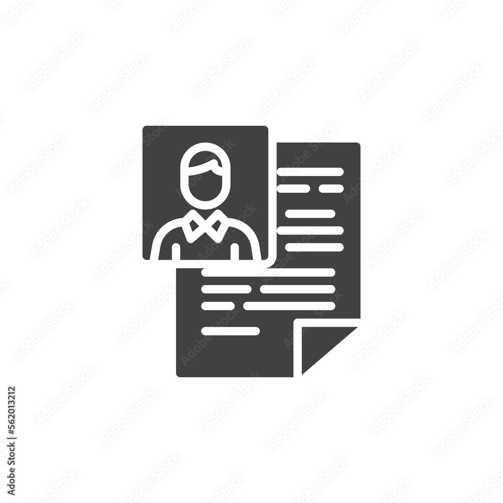 Job candidate vector icon Job candidate vector icon