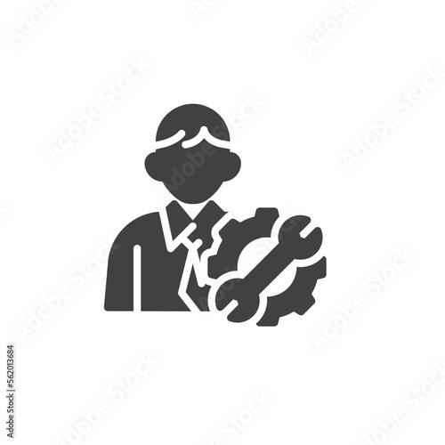 Employee skills vector icon