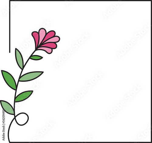 decorative floral frames illustration
