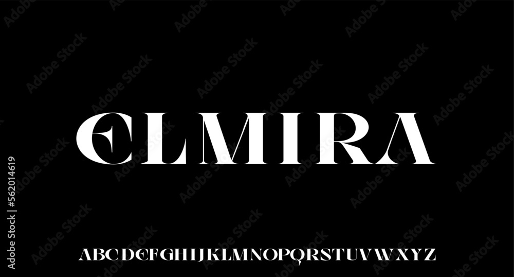 ELMIRA. the luxury and elegant font glamour style	
