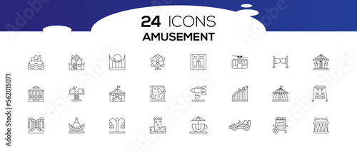 AMUSEMENT ICON SET DESIGN