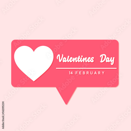 valentines day poster with text in text frame