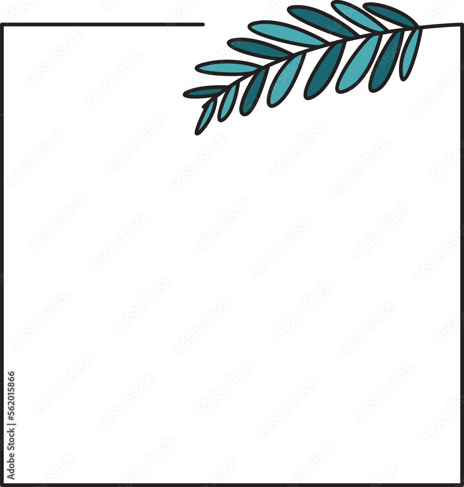 Fototapeta premium decorative floral frames illustration