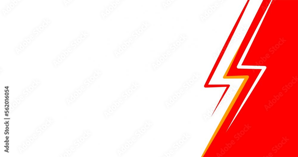 red lightning symbol field background animation red lightning symbol field background animation