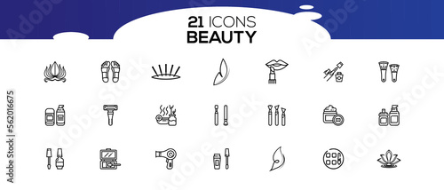 BEAUTY ICON SET DESIGN 