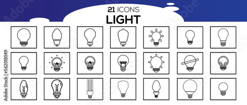 LIGHT ICON SET DESIGN