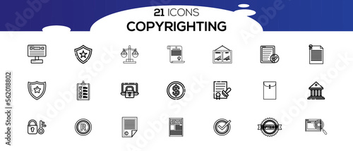 COPYRIGHTING ICON SET DESIGN