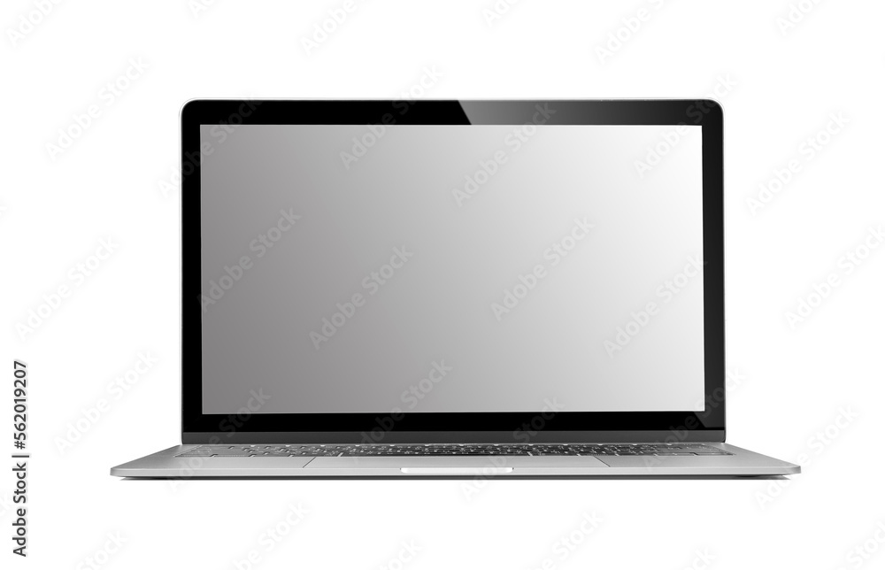 Isolated laptop with empty space on transparent png Isolated laptop with empty space on transparent png