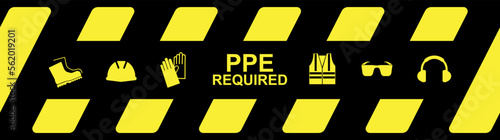 ppe required sign
