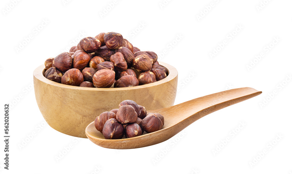 Obraz premium hazelnuts on transparent png