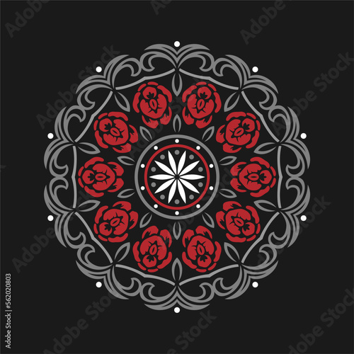 Modern mandala art vector design with a beautiful mix of colors, suitable for all advertising design needs, both for business card designs, banners, brochures and others. EPS format files