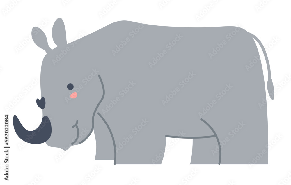Rhinosaur, portrait of rhino animal Rhinocero