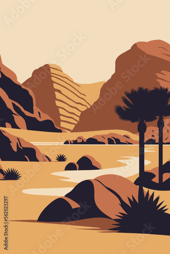 Wadi Rum jordan retro posters famous deserts of the world