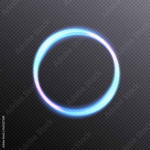 Bright color circle, abstract light ring for web design and illustrations. 