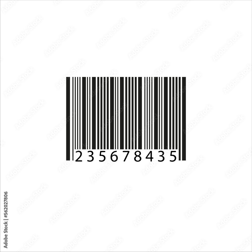 barcode icon, vector, illustration, symbol on white background barcode icon, vector, illustration, symbol on white background