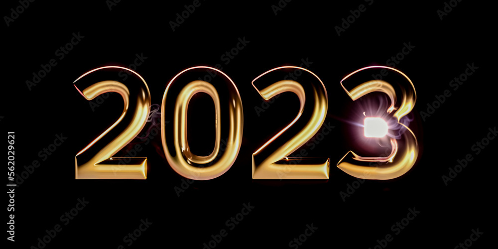 2023 year 3d text text on black, CGI 3d 4K and ai generated. 2023 year 3d text text on black, CGI 3d 4K and ai generated.