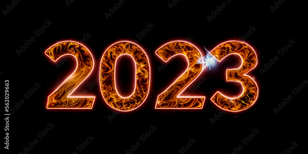 2023 year 3d text text on black, CGI 3d 4K and ai generated. 2023 year 3d text text on black, CGI 3d 4K and ai generated.