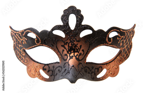 Quadro su tela Venetian carnival mask isolated Transparent background, PNG.