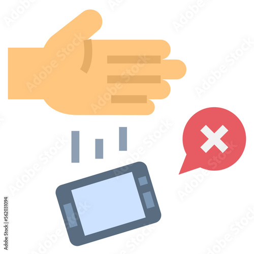 disconnect flat style icon