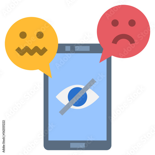sensitive content flat style icon