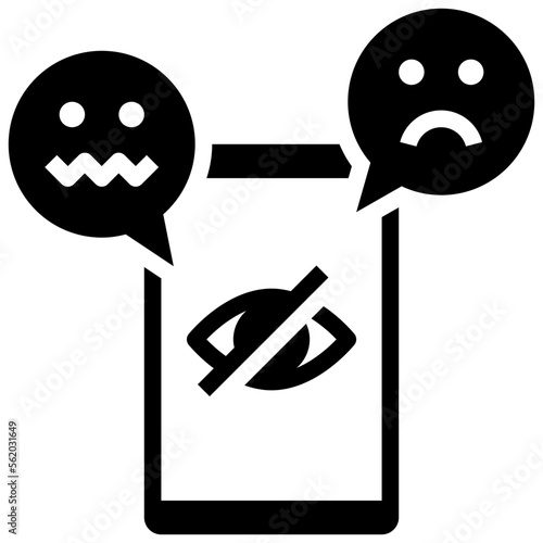 sensitive content glyph style icon