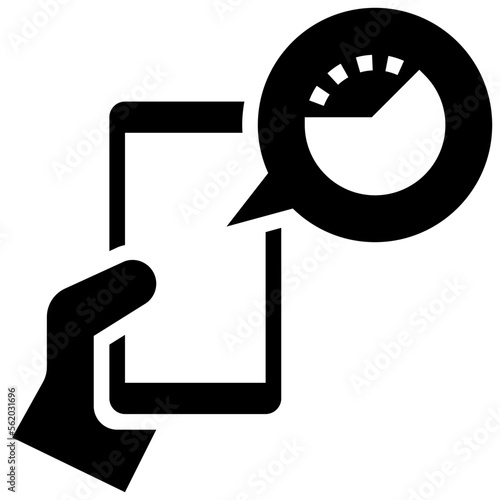 waste time glyph style icon
