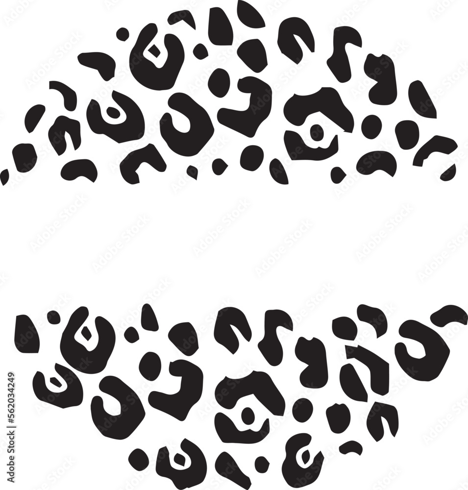 Fototapeta premium Circle leopard design pattern