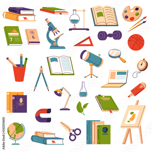 School supplies and appliances for disciplines