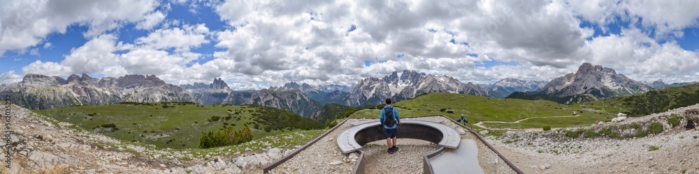 Aussichtspunkt am Strudelkopf in den Dolomiten