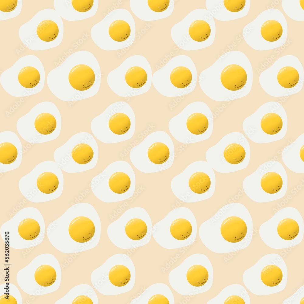 Untitled Artwork, fried egg breakfast pattern Untitled Artwork, fried egg breakfast pattern