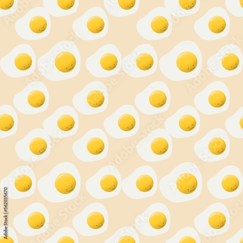 Untitled Artwork, fried egg breakfast pattern