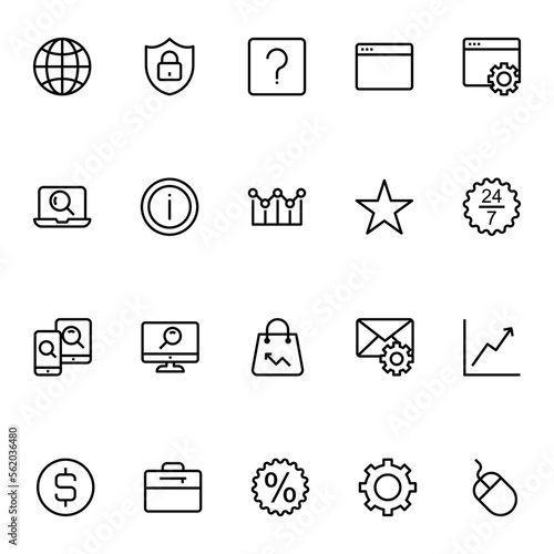 Outline icon for SEO