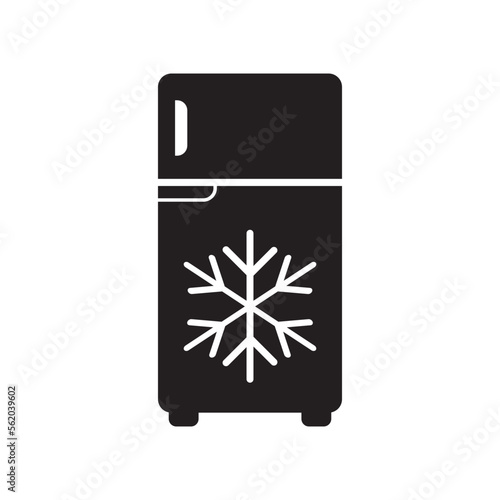 Refrigerator icon, logo isolated on white background