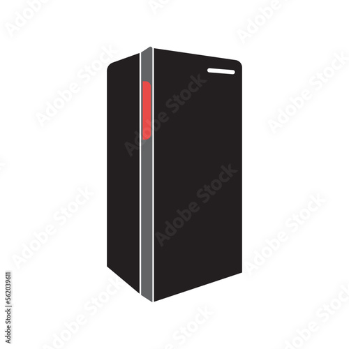 Refrigerator icon, logo isolated on white background