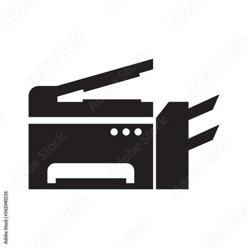 Copy machine icon, logo vestor illustration design