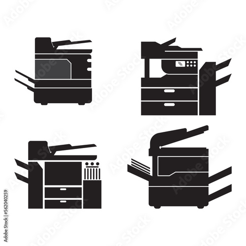 Copy machine icon, logo vestor illustration design