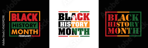 Black History Month vector illustration.