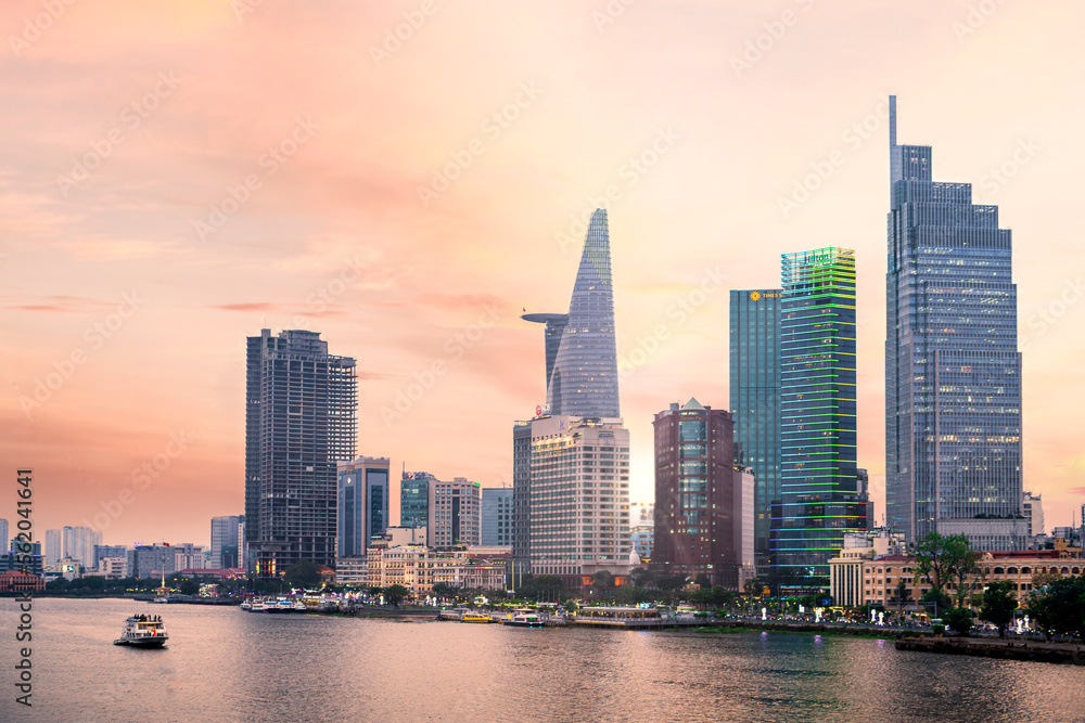 Fototapeta premium Saigon Sunset