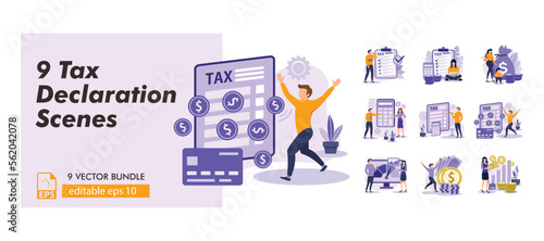 Team communication abstract concept vector illustration set. Meeting and brainstorm, online meetup, corporate presentation, creative ideas and solutions, teamwork. business flat bundle illustration.