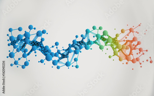 Dna molecule background  Genetics and science research.