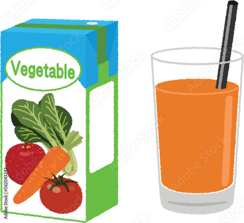 野菜ジュースのイラスト