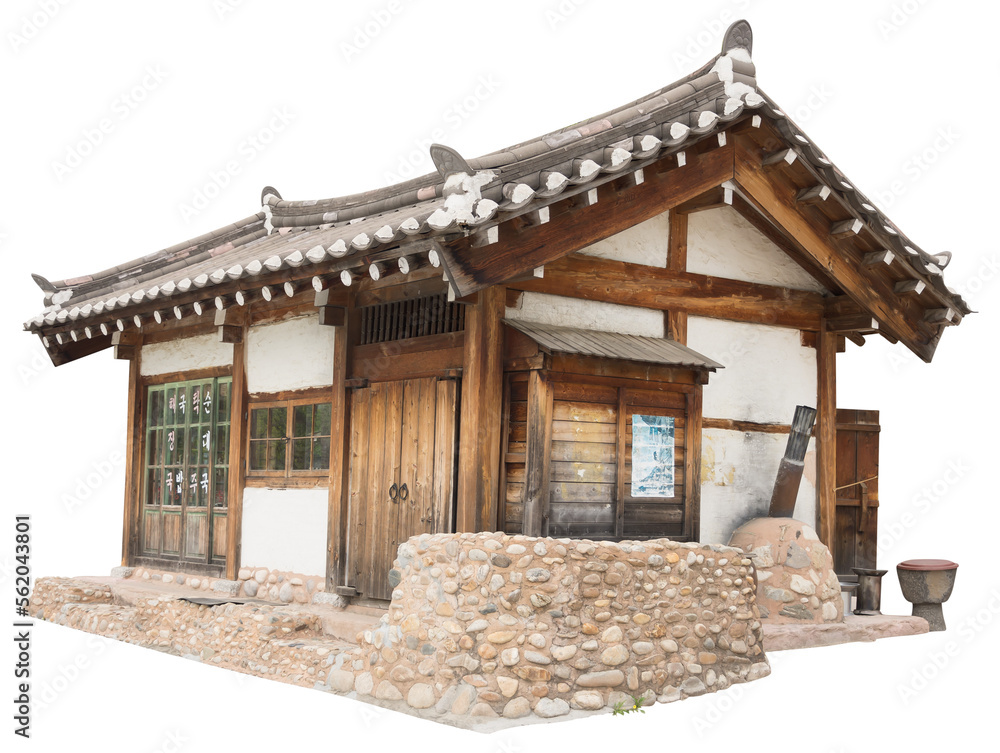 Isolated PNG cutout of a traditional Korean restaurant on a transparent background, ideal for photobashing, matte-painting, concept art Isolated PNG cutout of a traditional Korean restaurant on a transparent background, ideal for photobashing, matte-painting, concept art