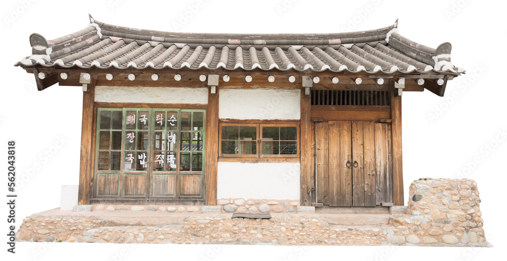Isolated PNG cutout of a traditional Korean restaurant on a transparent background, ideal for photobashing, matte-painting, concept art Isolated PNG cutout of a traditional Korean restaurant on a transparent background, ideal for photobashing, matte-painting, concept art