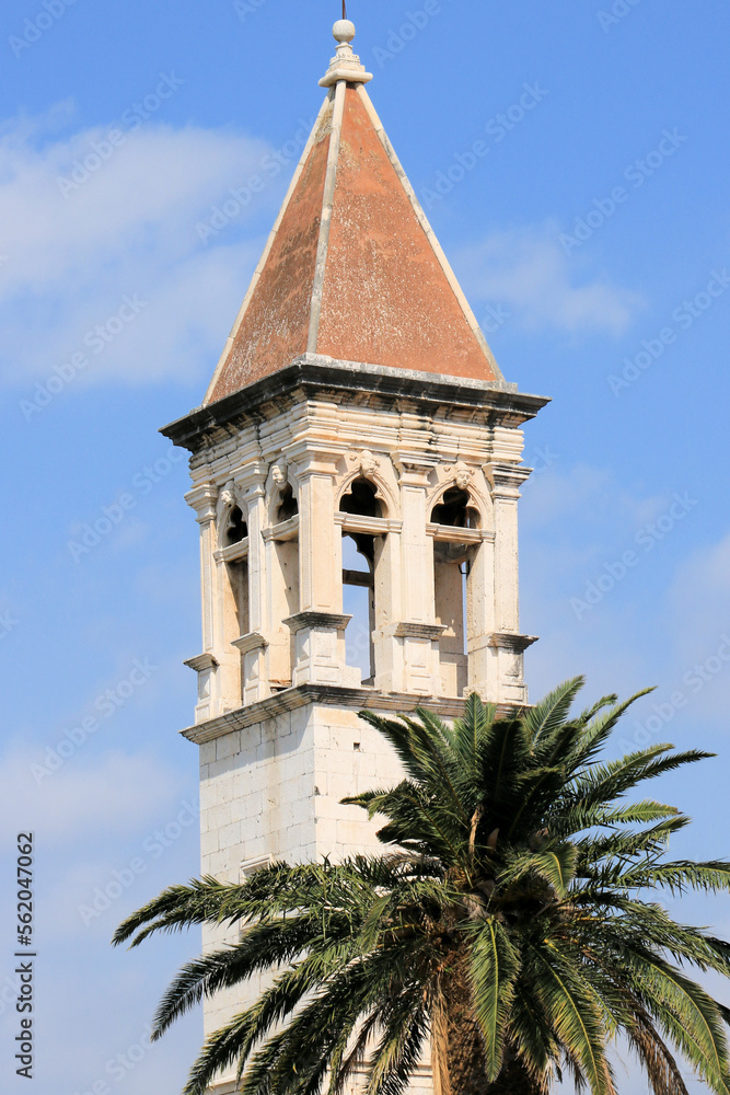 church tower in Trogir, Croatia