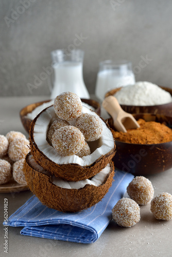 Vegan coconut truffles