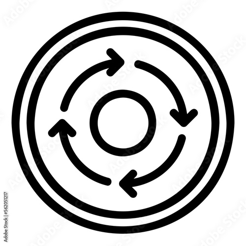 consistent line icon