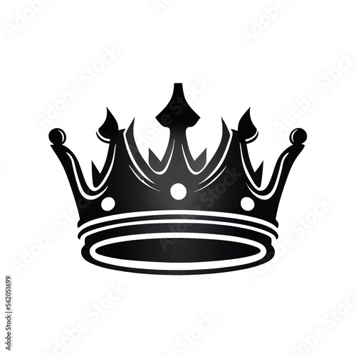 Royal crown icon isolated from background.